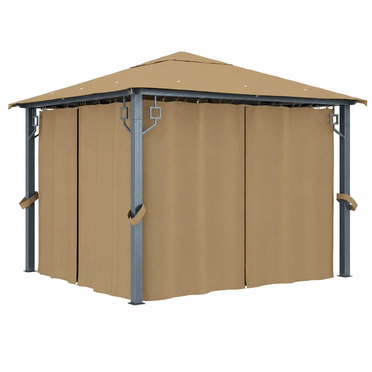 Gazebo Impermeabile 300x300 cm in Alluminio e Acciaio con Protezione UV
