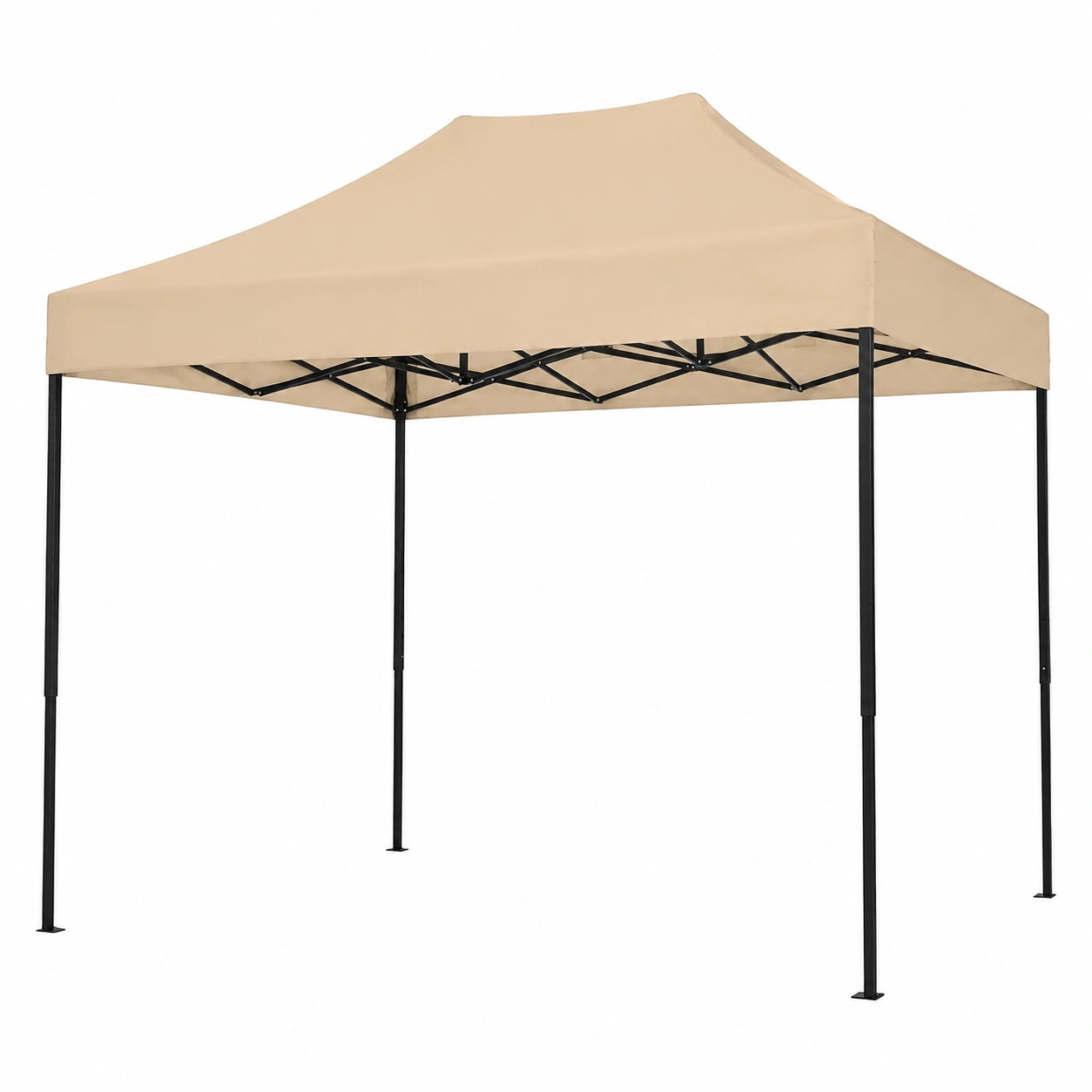 Gazebo Pieghevole 3x2m Impermeabile per Tutte le Stagioni - Beige