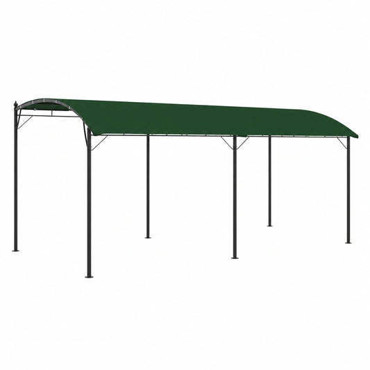 Gazebo Verde 6x3m in Alluminio Pieghevole con Tetto Resistente