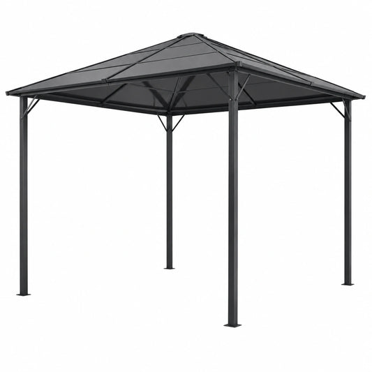 Gazebo in alluminio da giardino 3x3 m, resistente UV, ideale per eventi all'aperto