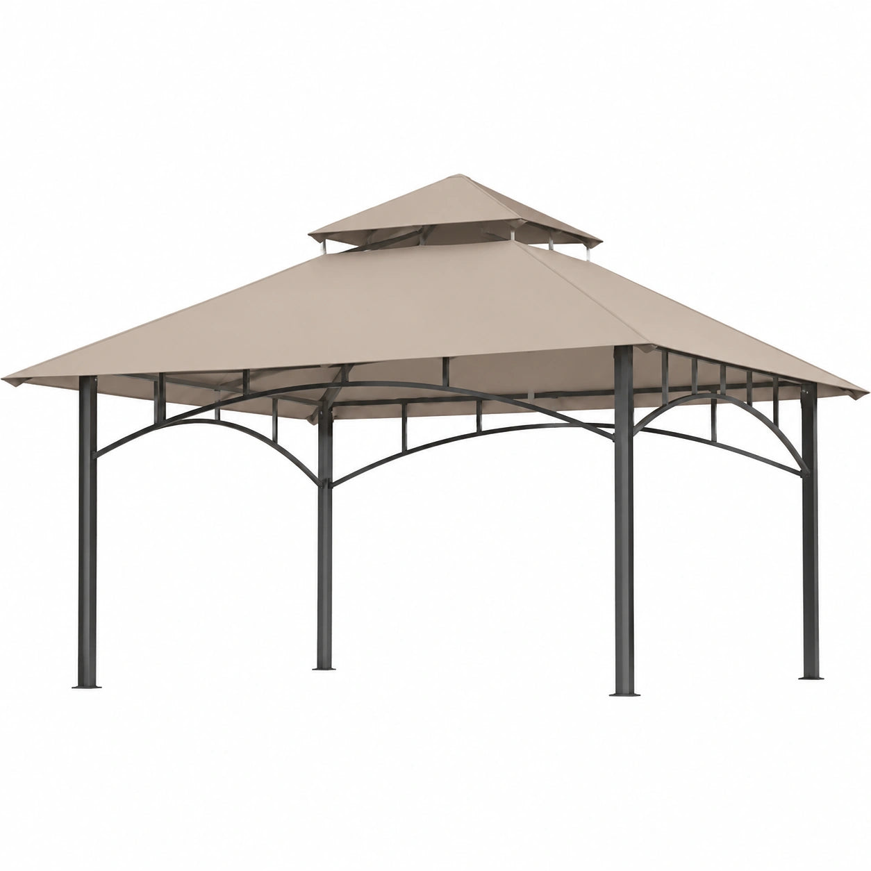 Telo di ricambio impermeabile per gazebo 3x3 m, protezione UV a doppio strato, ideale per giardino e terrazzo