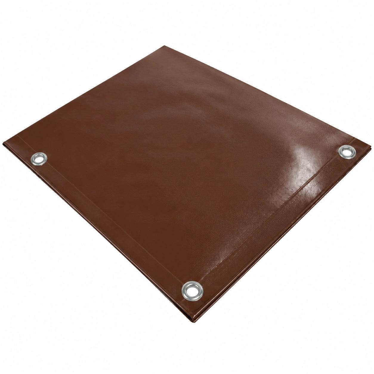 Telo Impermeabile Occhiellato per Esterni in PVC 650g - Copertura per Barca, Camion, Pergolato, Camper e Legna - 4x2,5m Marrone