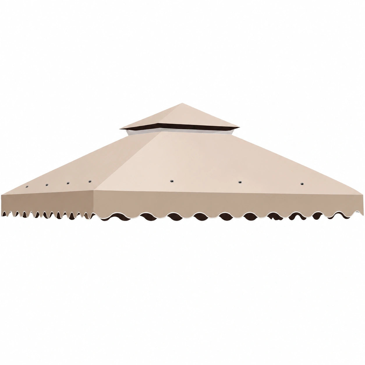 Copertura Impermeabile per Gazebo 3x3m con Ventilazione, Ideale per Giardino, Spiaggia e Campeggio