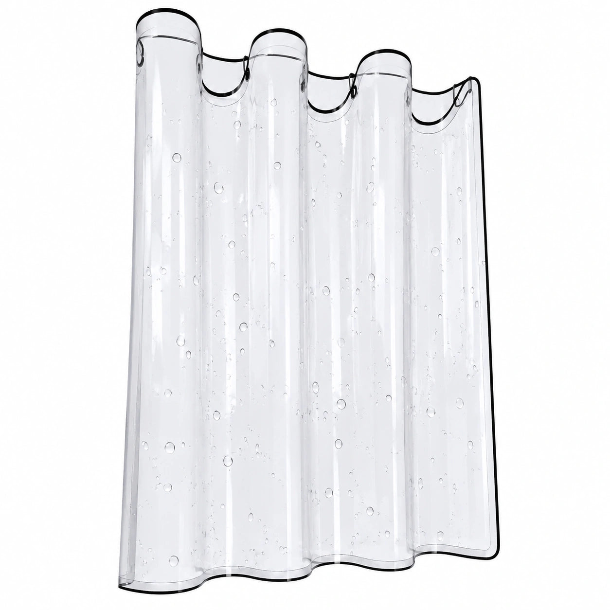 Telo PVC Trasparente Impermeabile Antistrappo con Occhielli per Esterni 0.3mm, Protezione Balcone e Giardino, 400g/m²