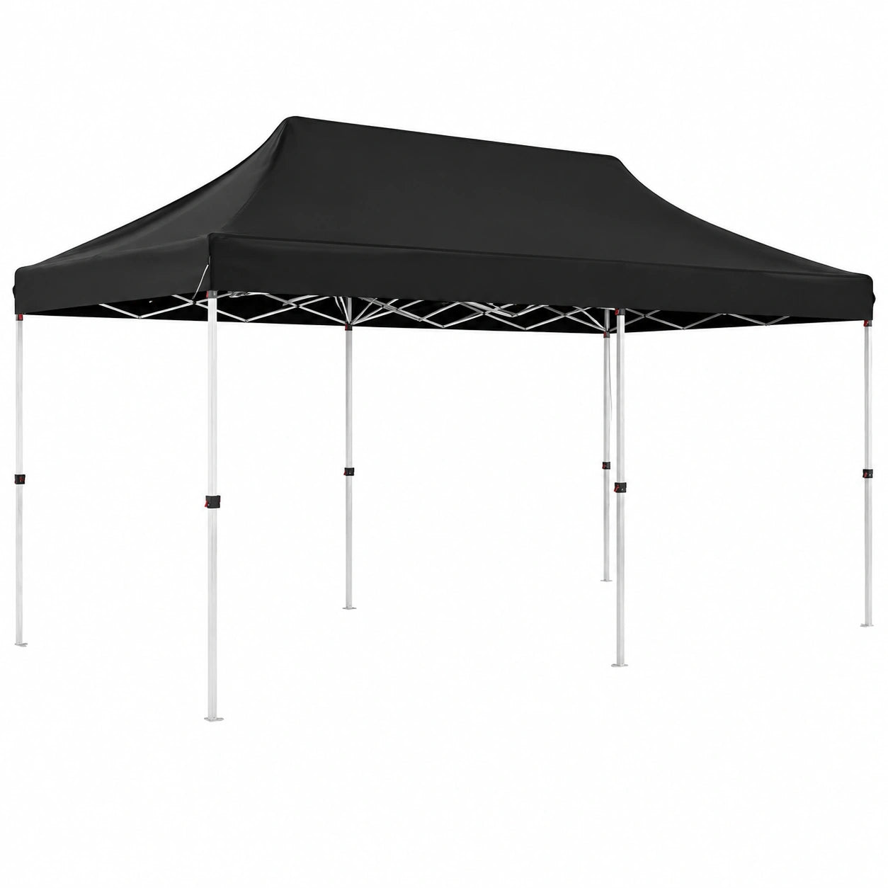 Tenda da Giardino Pieghevole 3x6m con Borsa, Regolabile per Eventi Esterni