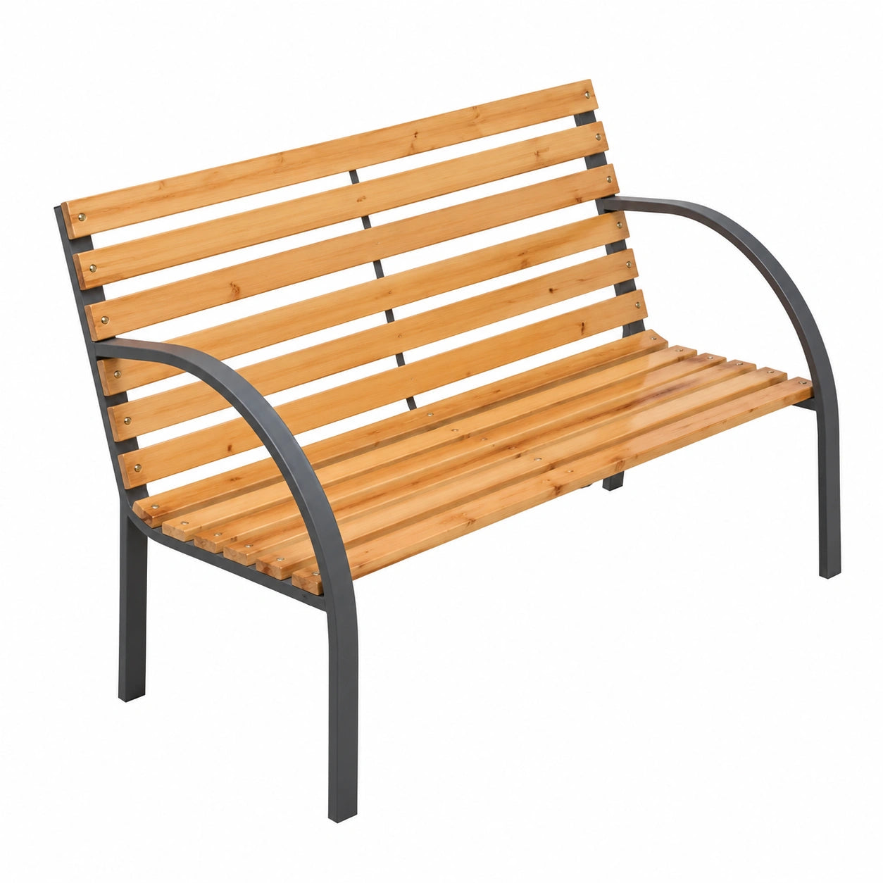 Panca da Giardino in Legno di Abete 112 cm per Esterni