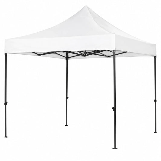 Gazebo Pieghevole 3x3m VONROC - Tenda Impermeabile con Protezione UV 50+, Telaio in Acciaio e Borsa su Ruote