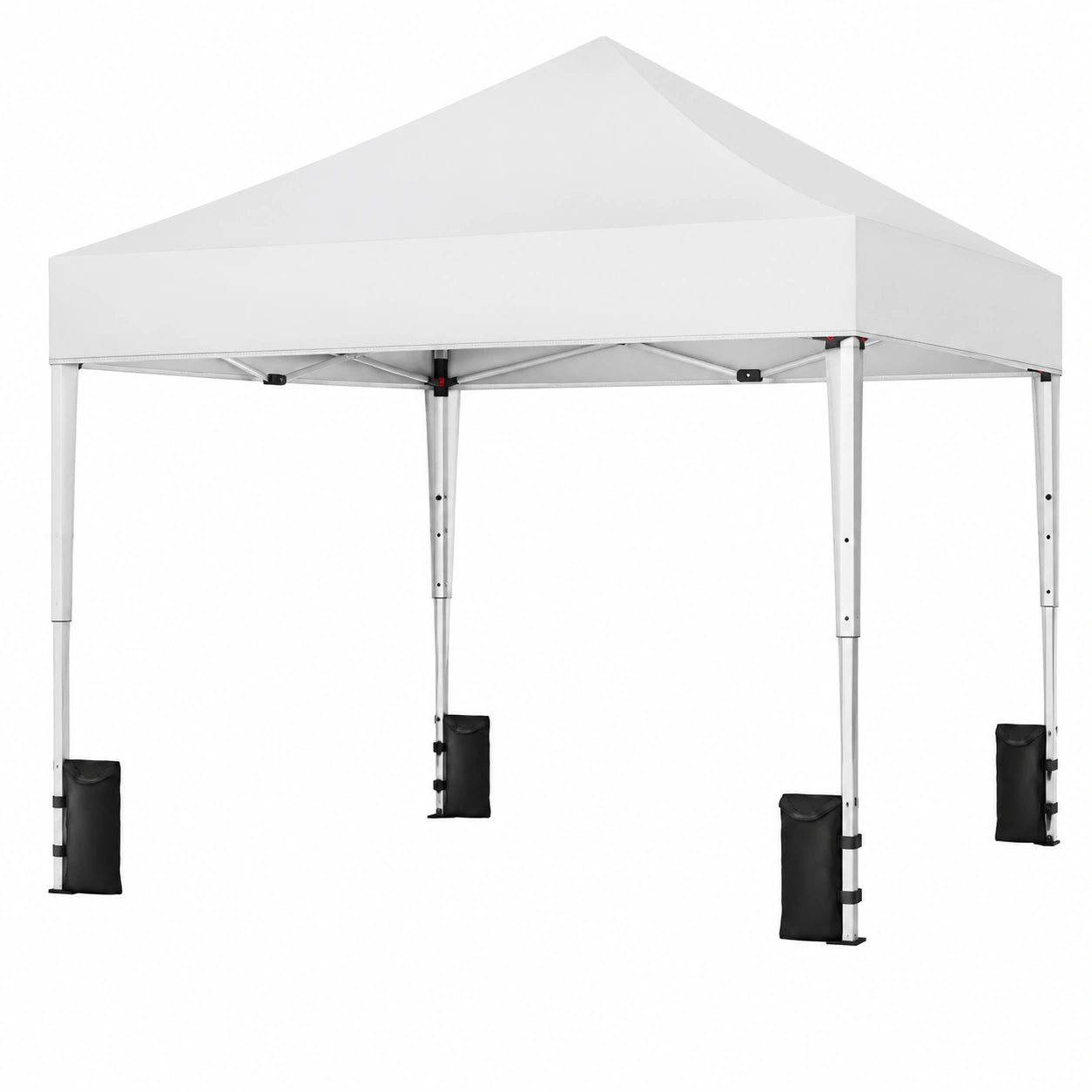 Gazebo Pieghevole 3x3m Resistente all'Acqua con Protezione UV 50+ e Borsa - Bianco